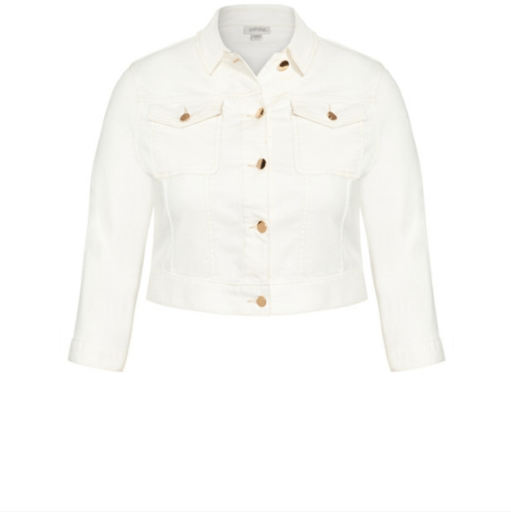 White Denim Jacket size 30/32 from Avenue